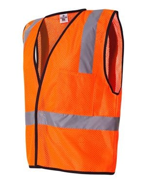 Orange safety vest side