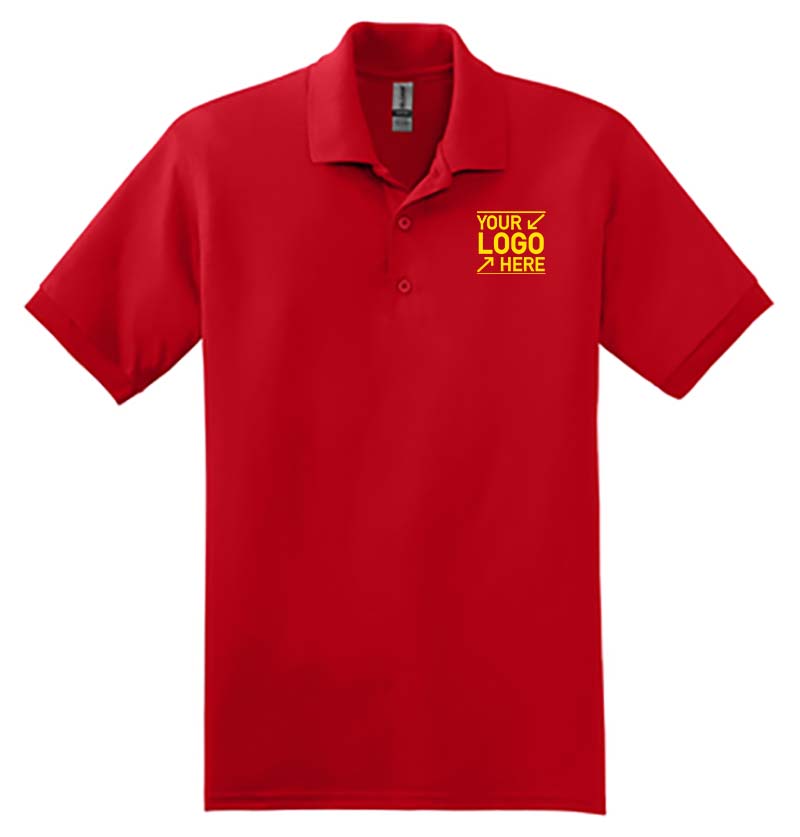 Custom Embroidered Polo Shirts - Gildan G880